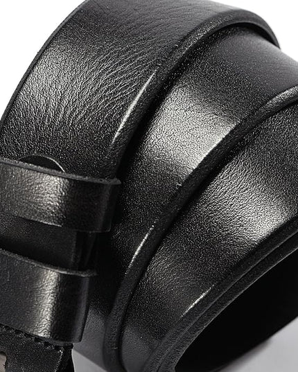 KEECOW Men's 100% Italian Cow Leather Belt Men With Anti-Scratch Buckle,Packed in a Box