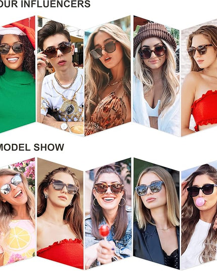 SOJOS Classic Square Polarized Sunglasses Womens Mens Retro Trendy UV400 Sunnies SJ2050