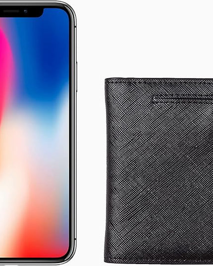 Toughergun Women’s Small Slim Leather Wallet with RFID Protection, Compact Bifold Mini Purse with Clear ID Window