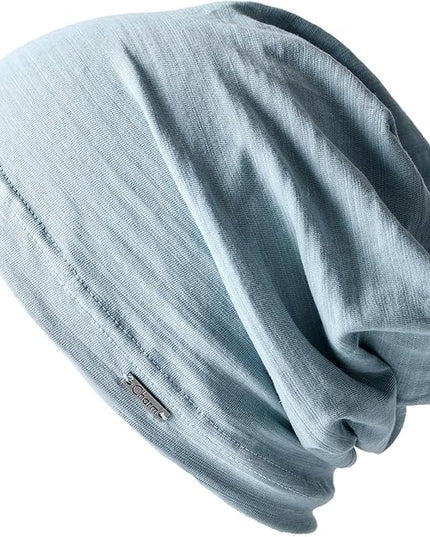 CHARM Cotton Summer Beanie for Men & Women - Slouchy Lightweight Chemo Headwear for Women, Hipster Fashion Slouchy Hat