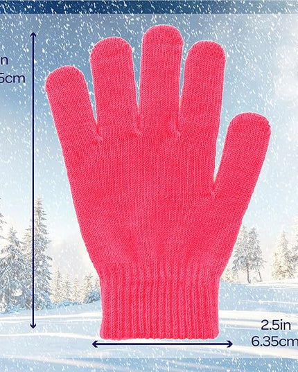 Motique Accessories Ladies Gloves Magic Knit Gloves for Women Solid Colors