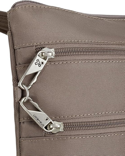 Travelon Anti-theft Classic Slim Double Zip Crossbody