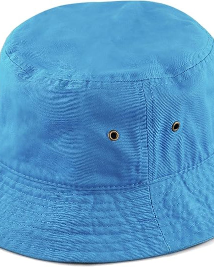 The Hat Depot Bucket Hat - Unisex 100% Cotton & Denim UPF 50 Packable Summer Travel Beach Sun Hat