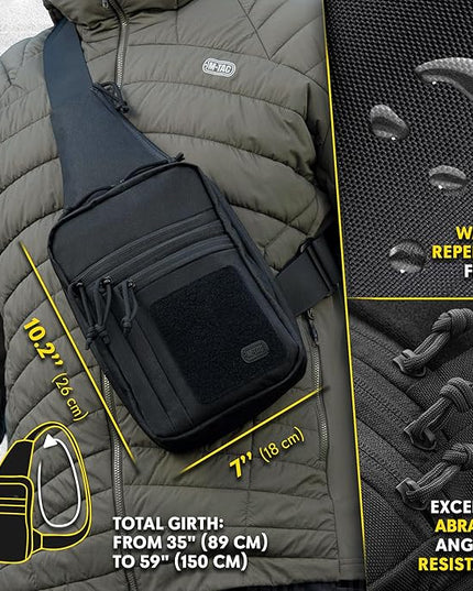 M-Tac CCW Sling Bag for Men & Women - EDC Shoulder Bag Tactical - Crossbody Concealed Carry Bag - Mens Chest Pack