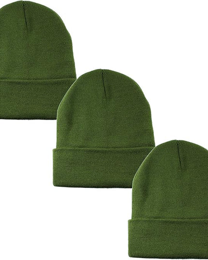 Gelante Unisex Beanie Cap Knitted Warm Solid Color