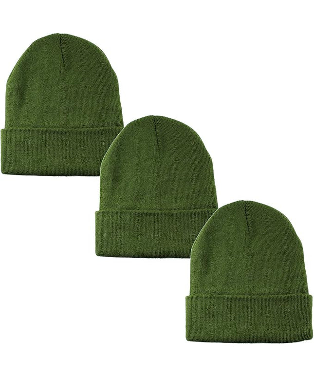 Gelante Unisex Beanie Cap Knitted Warm Solid Color