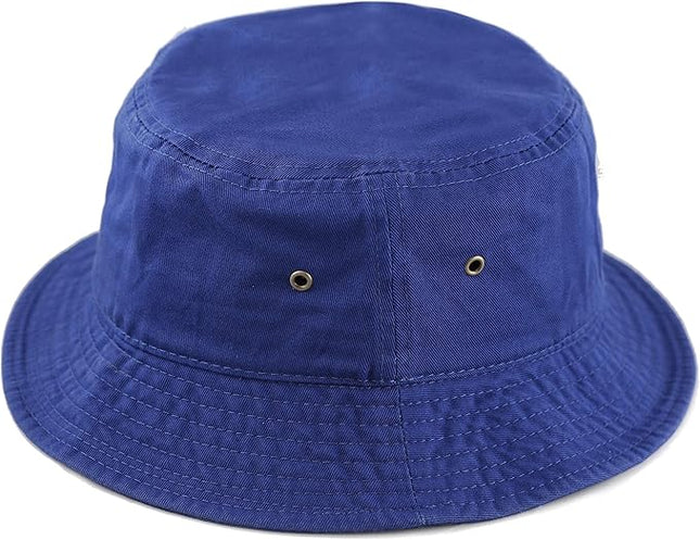 The Hat Depot Bucket Hat - Unisex 100% Cotton & Denim UPF 50 Packable Summer Travel Beach Sun Hat