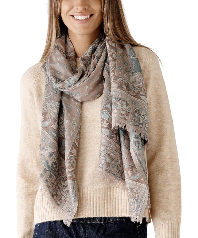 Scarf for Women Spanish Design Elegant Long Shawl Scarves for Summer Fall