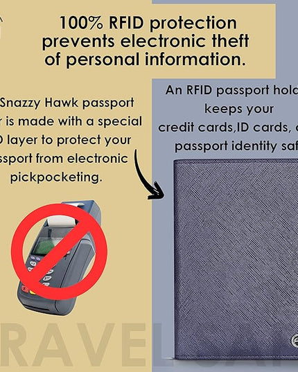 2 Passport Holder - Travel Essentials, RFID Blocking Wallet Credit Card Organiser, Plain Accessories Slim Cover For Men & Women | Travel Essentials, RFID Blocking, Wallet, Accessories, Slim Cover