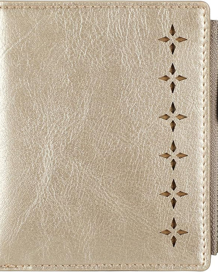 Lavemi Ultra Thin Small Compact Leather Womens Girls Wallets RFID Blocking Credit Card Holder for Women
