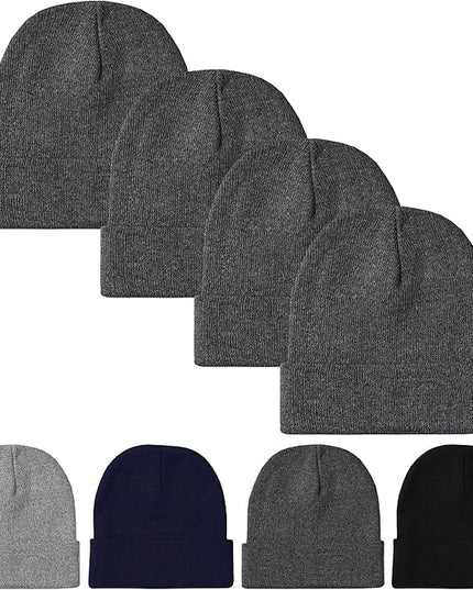 Unisex Winter Beanie – Warm Knit Hat for Men & Women, Soft Stretchy Cold Weather Cap for Outdoor, Running & Hiking