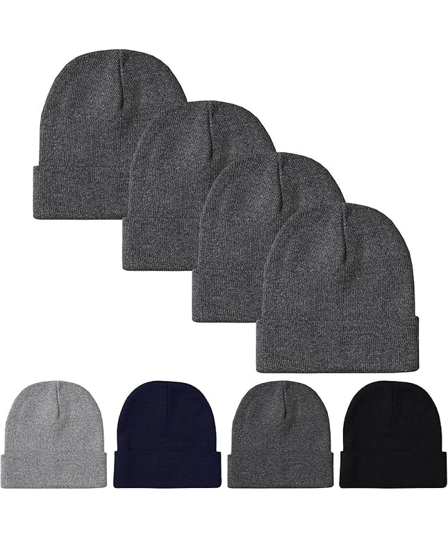 Unisex Winter Beanie – Warm Knit Hat for Men & Women, Soft Stretchy Cold Weather Cap for Outdoor, Running & Hiking