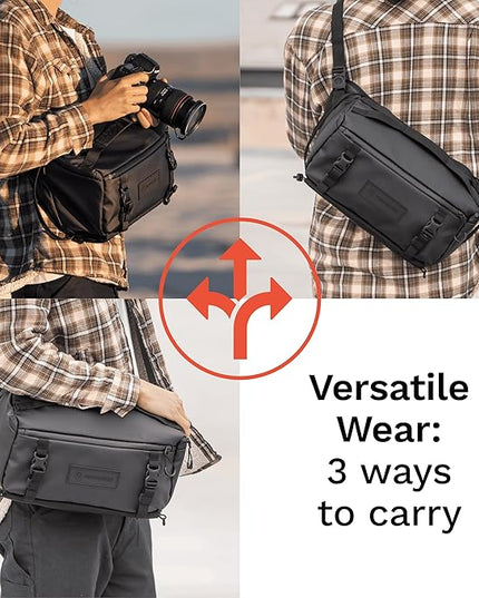 WANDRD ROGUE V1 9L Sling: Compact Camera Sling and Crossbody Bag with Fast Access, 3-Way Carry– Lightweight Everyday Bag Great for Travel, Photography, and Daily Use (Uyuni Purple)