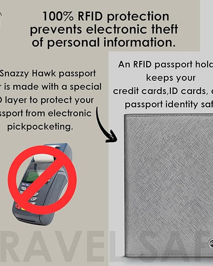2 Passport Holder - Travel Essentials, RFID Blocking Wallet Credit Card Organiser, Plain Accessories Slim Cover For Men & Women | Travel Essentials, RFID Blocking, Wallet, Accessories, Slim Cover