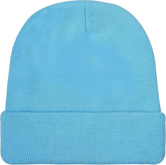 Gelante Unisex Beanie Cap Knitted Warm Solid Color and Multi-Color Multi-Packs