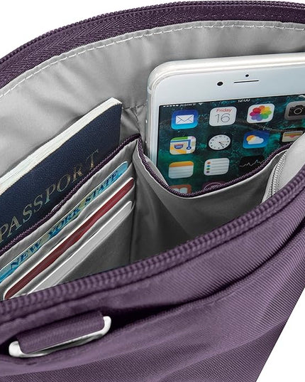 Travelon Anti-theft Classic Slim Double Zip Crossbody