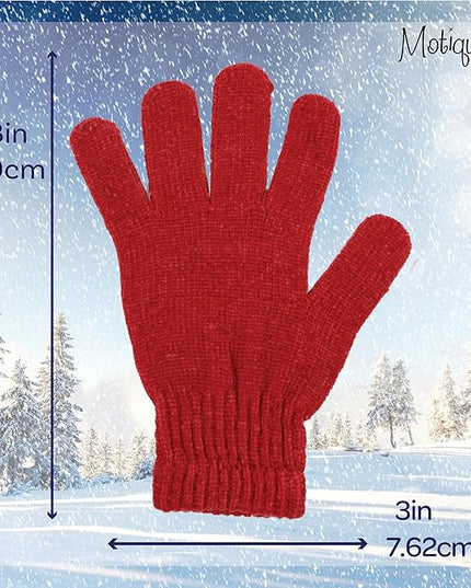 Motique Accessories Chenille Gloves Women Winter Magic Warm Gloves