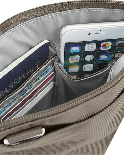 Travelon Anti-theft Classic Slim Double Zip Crossbody