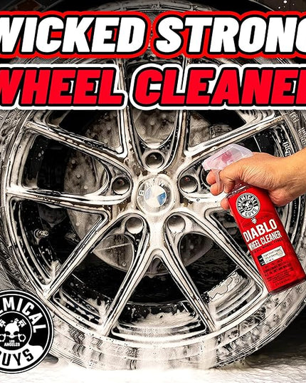 Chemical Guys Diablo Wheel Cleaner Spray - 2 Pack 16 oz Bottles, Safe on All Wheel & Rim Finishes, Sprayable Formula Removes Brake Dust, Dirt & Grime, Car Care for Trucks, SUVs, Motorcycles & RVs
