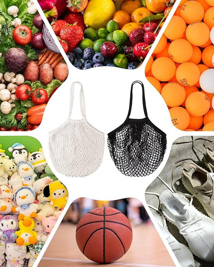 2pcs Fashion Storage Mesh Bag Reusable Fruit Mesh Bag Shopping Mesh Bag Pure Cotton Portable Mesh Bag Shopping Bag