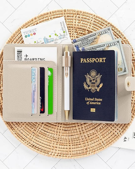 Beautiful Passport Holder for Travel – Cute Cover with Pen Holder to Keep Your Travel Documents Organized & Safe – Quality Passport Wallet for Women & Men and Great for Gifting