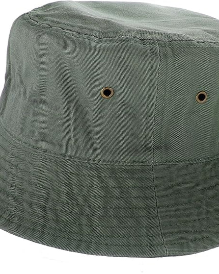 Gelante Solid Color 100% Cotton Bucket Hat for Women and Men Packable Travel Summer Beach Hat