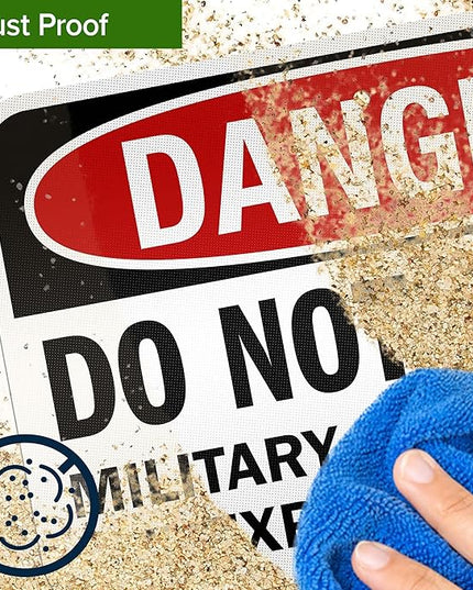 Danger Do Not Enter Military Firing Range Unexploded Shells Sign, 12x18 Inches, 3M EGP Reflective .063 Aluminum, Fade Resistant, Made in USA by My Sign Center