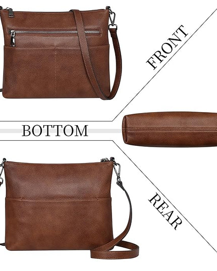 Iswee Crossbody Bag for Women Leather Purses Fashion Designer Handbags