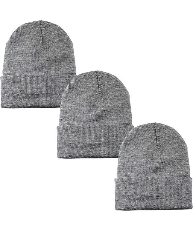 Gelante Unisex Beanie Cap Knitted Warm Solid Color