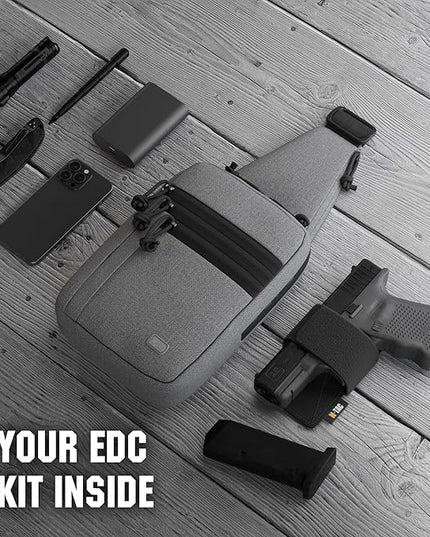 M-Tac CCW Sling Bag for Men & Women - EDC Shoulder Bag Tactical - Crossbody Concealed Carry Bag - Mens Chest Pack