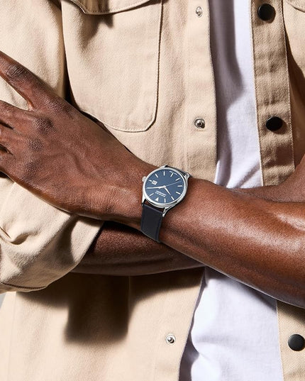 Movado Heritage Series Calendoplan Men's Watch - Swiss Quartz Movement, Leather Strap - 3 ATM Water Resistance - Classic, Luxury Fashion Timepiece for Him - 40mm