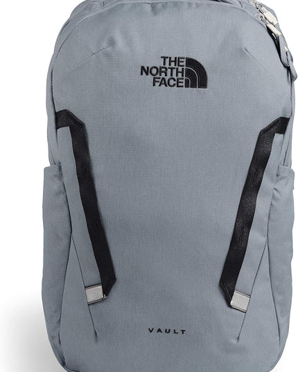 THE NORTH FACE Vault Everyday Laptop Backpack | Commuter Travel Bag with Water-Repellent Finish, Spacious Main Compartment, Mid Grey Dark Heather/TNF Black, OS
