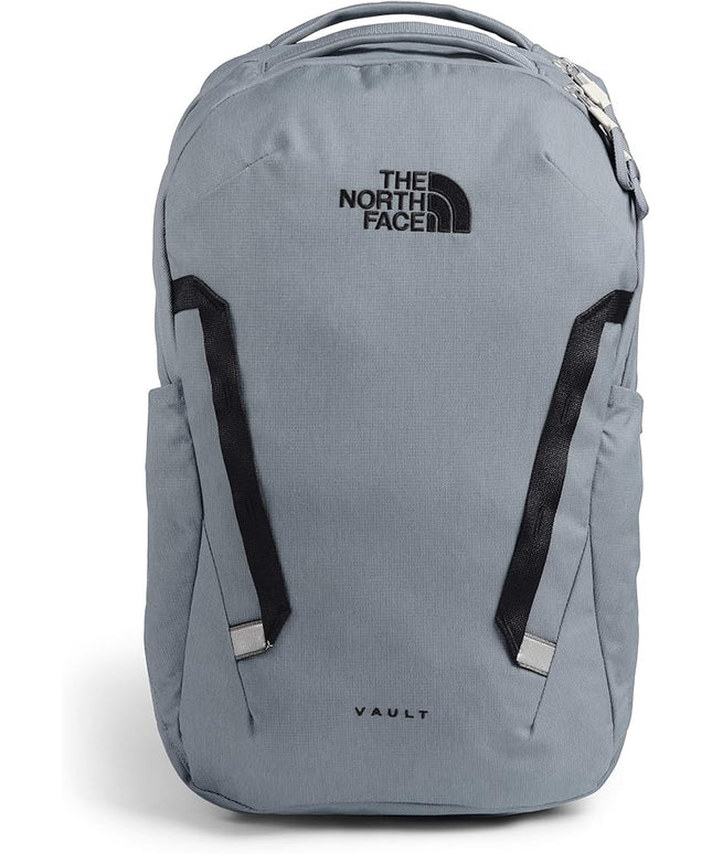 THE NORTH FACE Vault Everyday Laptop Backpack | Commuter Travel Bag with Water-Repellent Finish, Spacious Main Compartment, Mid Grey Dark Heather/TNF Black, OS