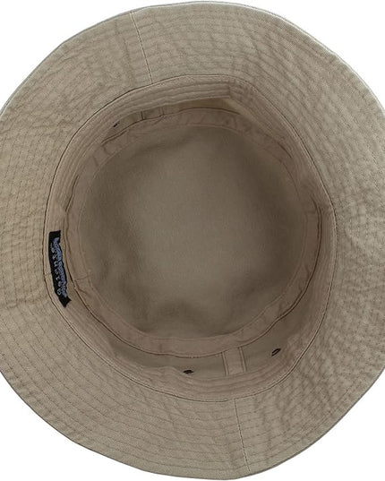 Gelante Solid Color 100% Cotton Bucket Hat for Women and Men Packable Travel Summer Beach Hat