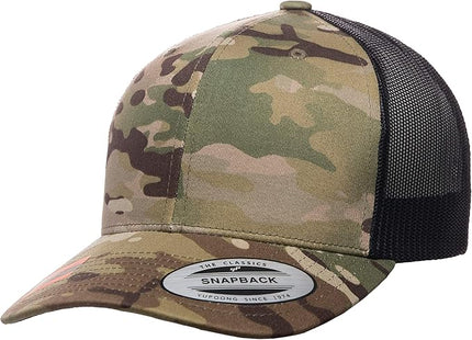 Yupoong Classic Premium Mesh 6 Panel Retro Trucker Cap | Mid Profile Snapback | OSFA | Bulk Pack Available