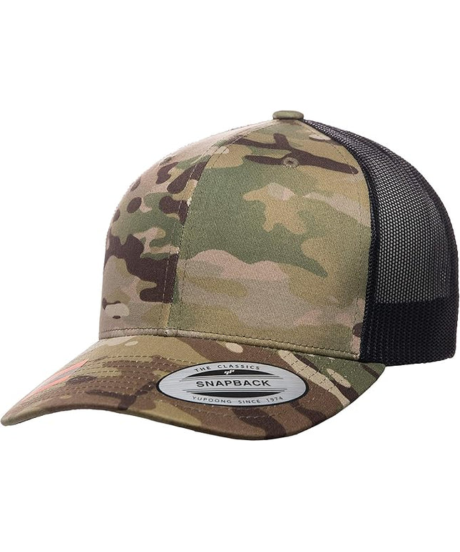 Yupoong Classic Premium Mesh 6 Panel Retro Trucker Cap | Mid Profile Snapback | OSFA | Bulk Pack Available