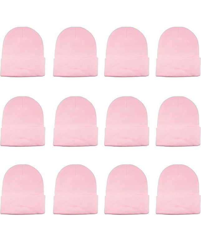 Gelante Unisex Beanie Cap Knitted Warm Solid Color and Multi-Color Multi-Packs