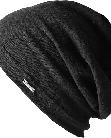 CHARM Cotton Summer Beanie for Men & Women - Slouchy Lightweight Chemo Headwear for Women, Hipster Fashion Slouchy Hat