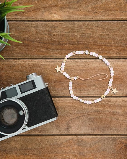 Five-pointed Star Beaded Phone Charm Strap Anti-slip Wrist Lanyard for Cell Phones Lightweight and Comfortable for Outdoor Use Versatile Hanging Pendant for Keys and Bags
