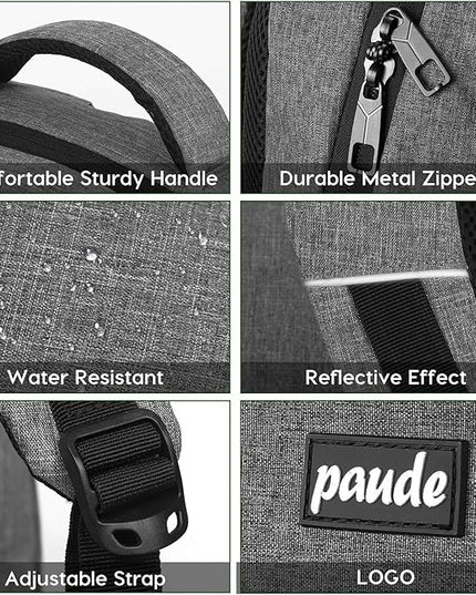 Paude Backpack for Women and Men,School College Backpack 15.6 inch Laptop bookbag with USB Port for High School Student