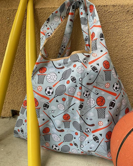 allydrew Large Foldable Tote Nylon Reusable Grocery Bags
