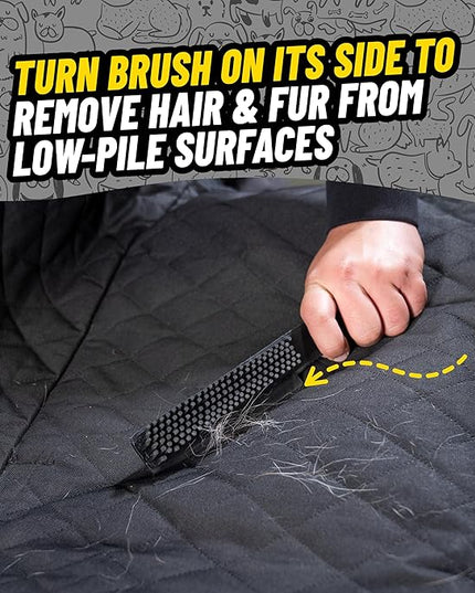 Chemical Guys Professional Rubber Pet Hair Removal Brush – Multi Surface Detailing & Pet Hair Removal Tool for Cars, Trucks, SUVs, RVs & Home – Removes Lint and Debris from Upholstery and Carpet