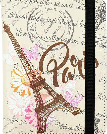 Eiffel Tower Passport Holder for Women and Men PU Leather Passport Cover for Travel