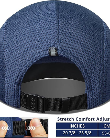 GADIEMKENSD Women's Race Day Running Cap Performance Mesh Hat - Excellent Ventilation, Lightweight, Reflective Safety