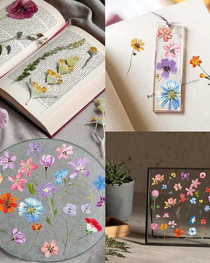 330+ PCS Natural Flower Stickers, Self-Adhesive PVC Nature Floral Stickers for Scrapbook, Laptop, Journal, DIY Project, Spring Themed Party Decors