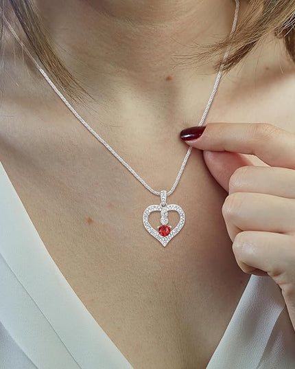 TRYNDI Birthstone Necklace for Women - Infinity 12 Months Birthstone Necklace, Christmas Gifts for Wife, Daughter, Girlfriend, Mom - Mother’s Day, Valentine’s, Anniversary, Birthday Gift for Her