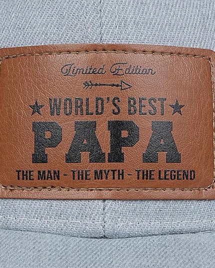 VIOZOFA Men's Hat Gifts - Men Cap Gifts for Christmas Father's Day Birthday Trucker Hat Leather Pattern Baseball Cap