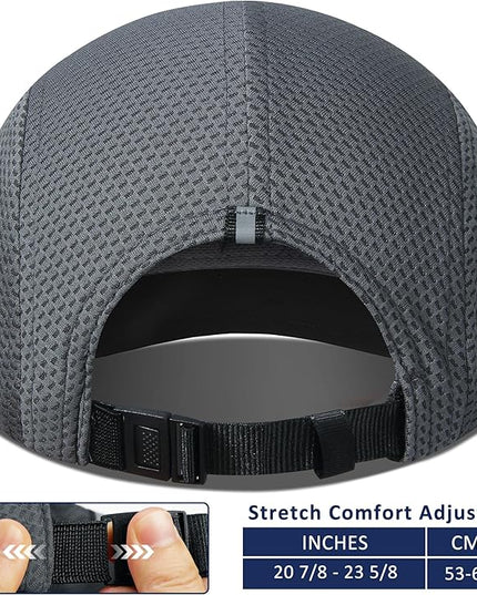 GADIEMKENSD Women's Race Day Running Cap Performance Mesh Hat - Excellent Ventilation, Lightweight, Reflective Safety
