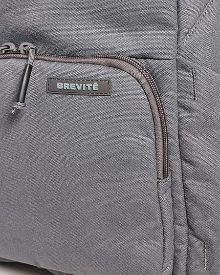 BREVITE The Backpack- Casual daypack backpacks for every function. Compact but spacious 18L aesthetic traveling backpack with laptop compartment. (Charcoal Grey)