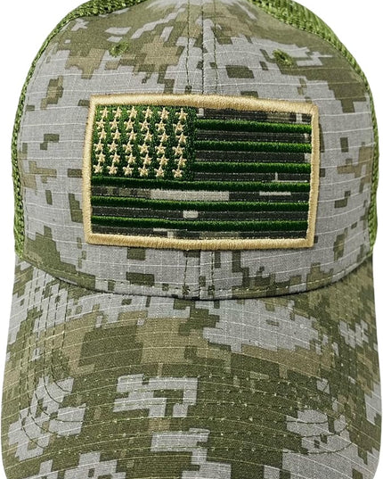 Roytrense Embroidered American Flag Unisex Baseball Cap (100% Cotton)